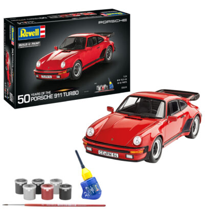 Geschenkset 50 Years of the Porsche 911 Turbo 1:24 inkl. Farbe & Kleber - Revell 05634