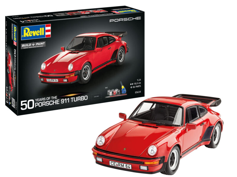 Geschenkset 50 Years of the Porsche 911 Turbo 1:24 inkl. Farbe & Kleber - Revell 05634 – Bild 2