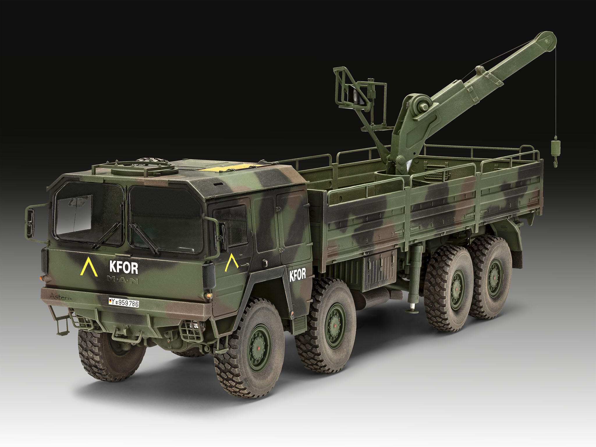 MAN 10t milgl 8x8 Truck LKW Bundeswehr Bausatz 1:35 - Revell 03367 – Bild 8