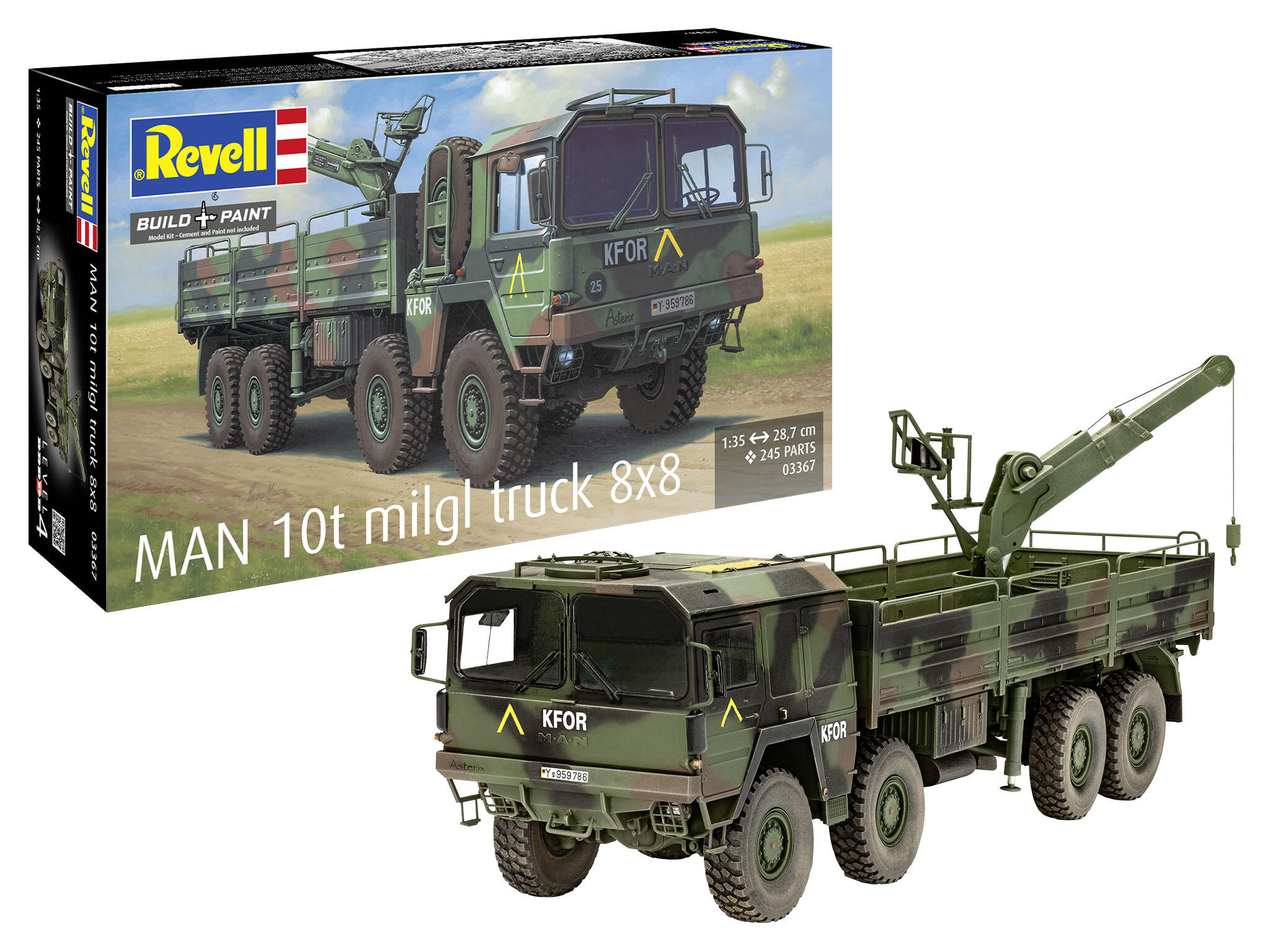 MAN 10t milgl 8x8 Truck LKW Bundeswehr Bausatz 1:35 - Revell 03367
