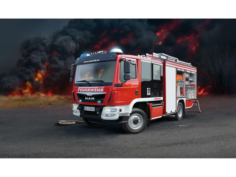 MAN TGM 13.290 / Schlingmann HLF 20 VARUS 4x4 Feuerwehr Fahrzeug - Revell 07452 – Bild 9
