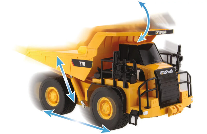 RC Cat® 770 Muldenkipper Mining Truck (B/O) Caterpillar 1:35 2,4Ghz - Carrera 37023004 – Bild 4