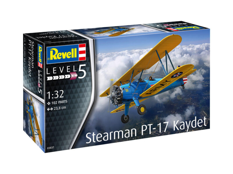 Stearman PT-17 Kaydet Doppeldecker US Army Bausatz 1:32 - Revell 03837 – Bild 3