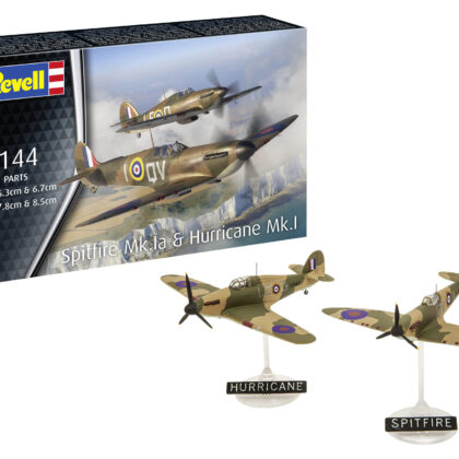 Supermarine Spitfire Mk.Ia & Hawker Hurricane Mk.I  2 Modelle 1:144 Bausatz - Revell 03771