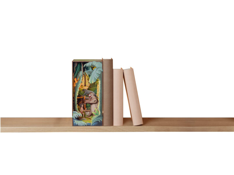 Tiny Adventures Book Nook - Disney "Das Dschungelbuch" mit LED Beleuchtung Holzbausatz 68 Teile - Revell 00535 – Bild 12
