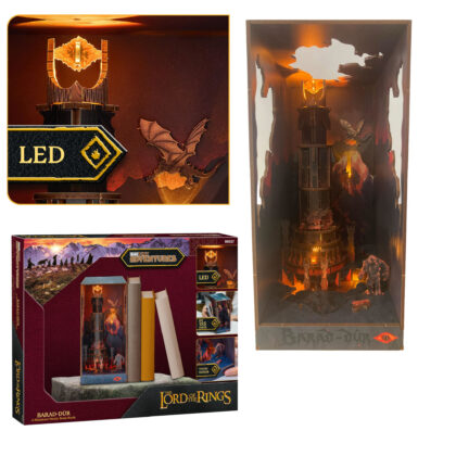 Tiny Adventures Book Nook - Herr der Ringe Barad-Dûr LED Beleuchtung Holzbausatz - Revell 00537