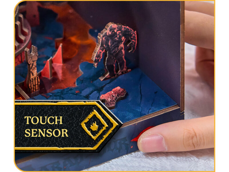 Tiny Adventures Book Nook - Herr der Ringe Barad-Dûr LED Beleuchtung Holzbausatz - Revell 00537 – Bild 7