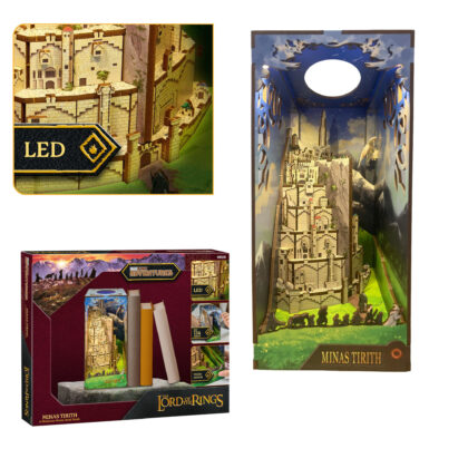 Tiny Adventures Book Nook - Herr der Ringe Minas Tirith LED Beleuchtung Holzbausatz - Revell 00536