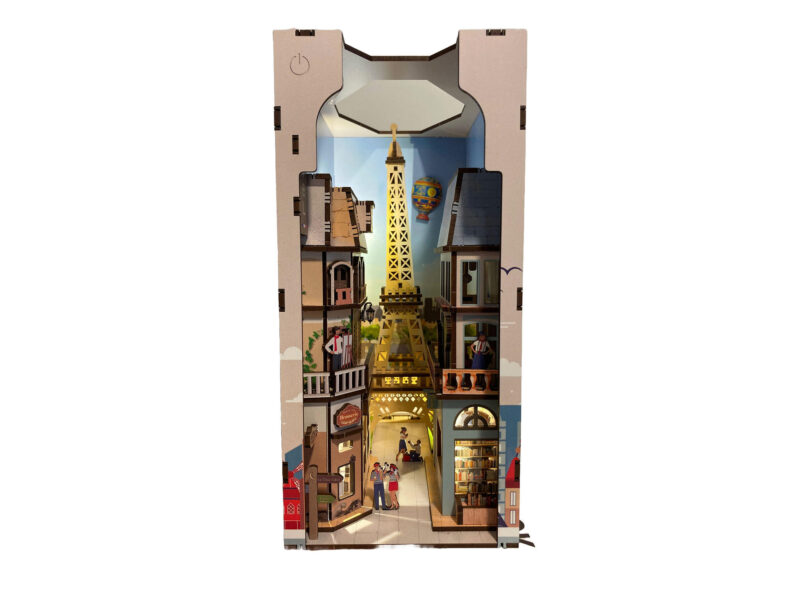 Tiny Adventures Book Nook - Paris Eifelturm mit LED Beleuchtung Holzbausatz 168 Teile - Revell 00539 – Bild 2
