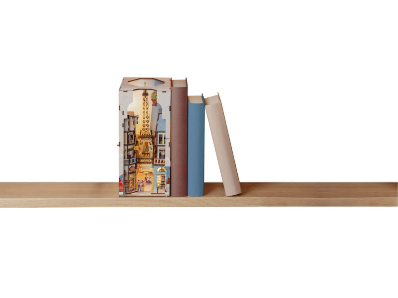 Tiny Adventures Book Nook - Paris Eifelturm mit LED Beleuchtung Holzbausatz 168 Teile - Revell 00539 – Bild 13