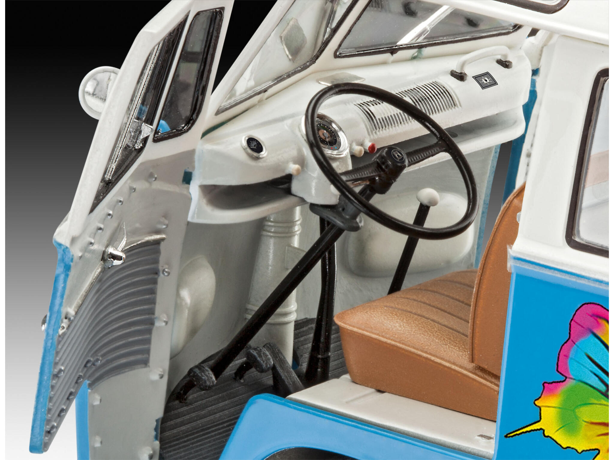 VW T1 Samba Bus "Flower Power" Volkswagen Bus Modellbausatz 1:24 - Revell 07050 – Bild 5