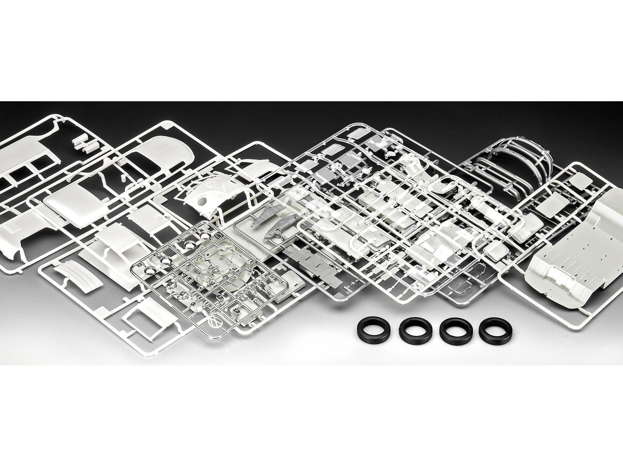 VW T1 Samba Bus "Flower Power" Volkswagen Bus Modellbausatz 1:24 - Revell 07050 – Bild 3