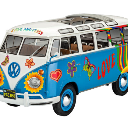 VW T1 Samba Bus "Flower Power" Volkswagen Bus Modellbausatz 1:24 - Revell 07050