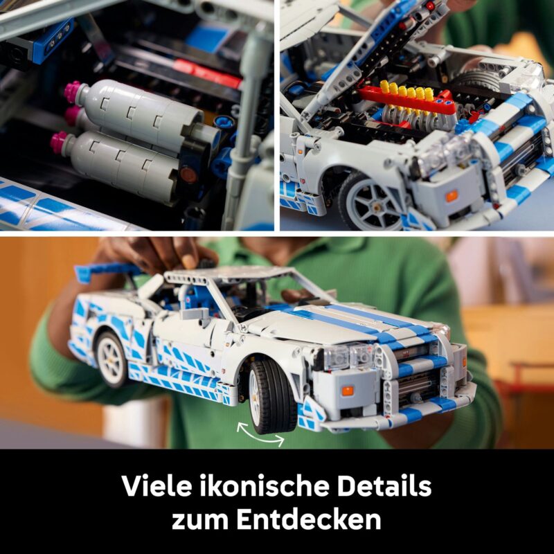 2 Fast 2 Furious Nissan Skyline GT-R (R34)  Fast & Furious Modell - LEGO® Technic™ 42210 – Bild 4