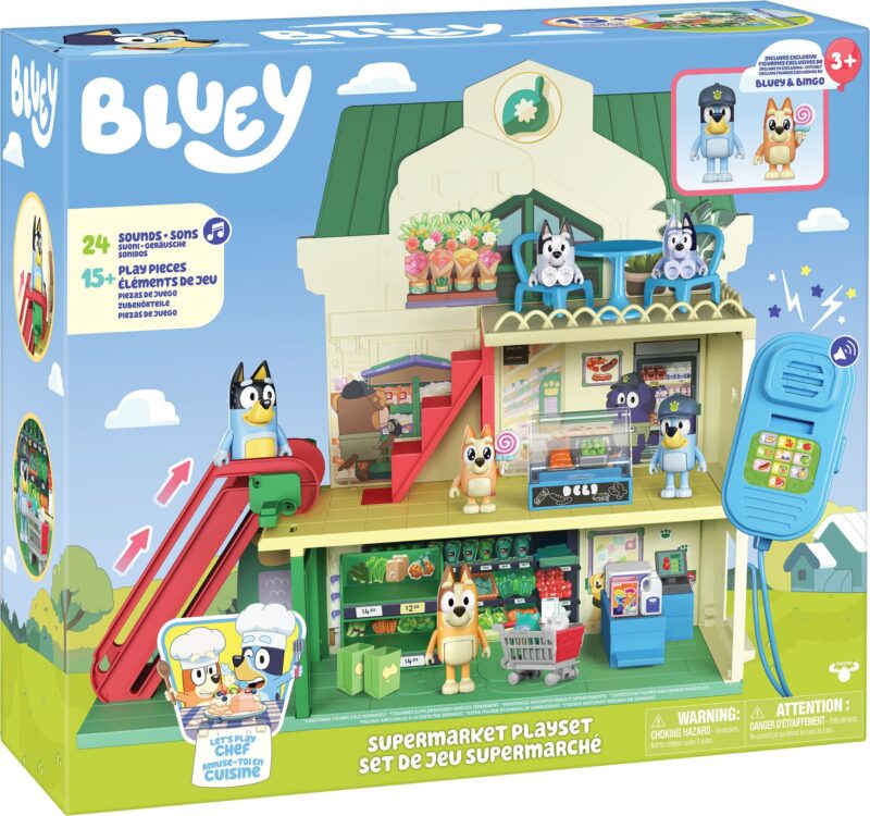 BLUEY Supermarkt Spielset Haus inkl. Bluey und viel Zubehör - mooseToys 18918 – Bild 2