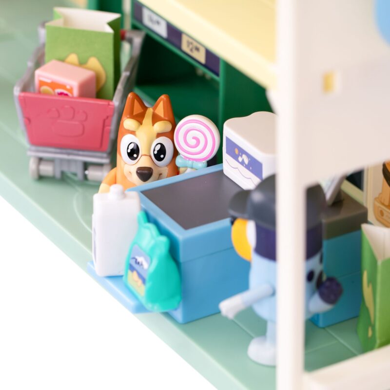 BLUEY Supermarkt Spielset Haus inkl. Bluey und viel Zubehör - mooseToys 18918 – Bild 7