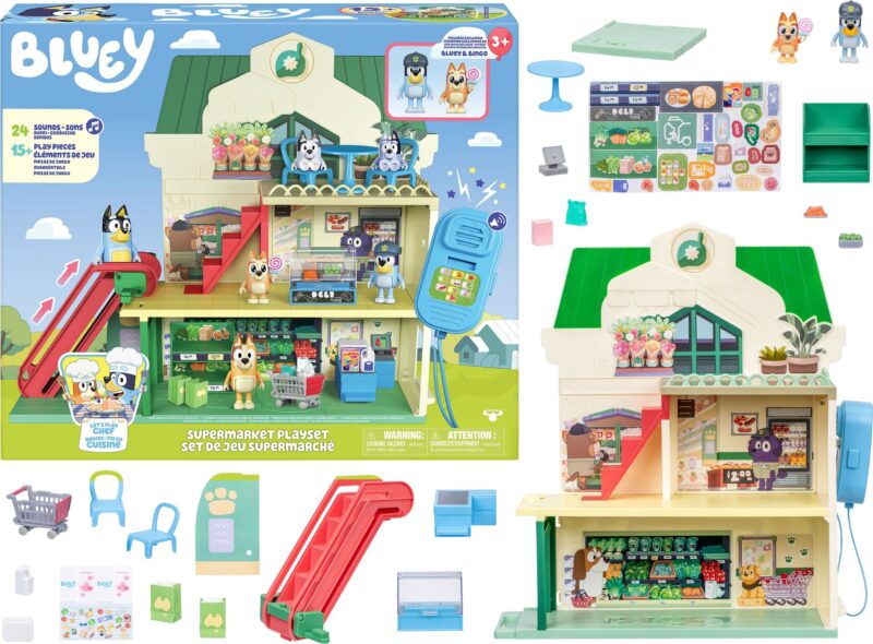 BLUEY Supermarkt Spielset Haus inkl. Bluey und viel Zubehör - mooseToys 18918 – Bild 9