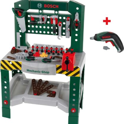 BOSCH Werkbank Workshop inkl. Ixolino II Akkuschrauber 8300 - Theo Klein 8521