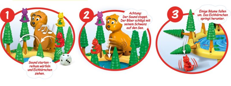 Bumm Bumm Biber Kinderspiel ab 4+ - Schmidt Spiele 40618 – Bild 7