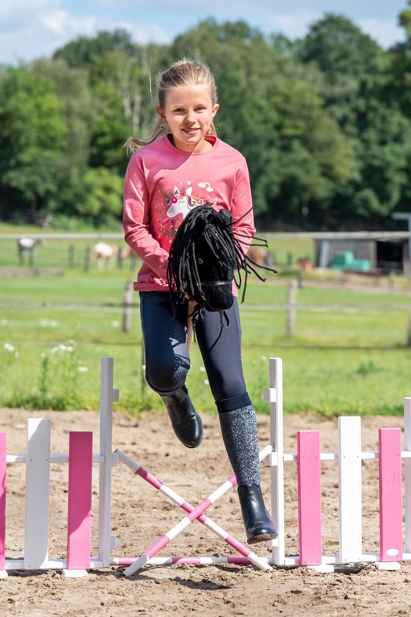 Hobby Horse Bobby Steckenpferd Pferd Hobby Horsing Schwarz - HKM Kids 137509100.0001 – Bild 4