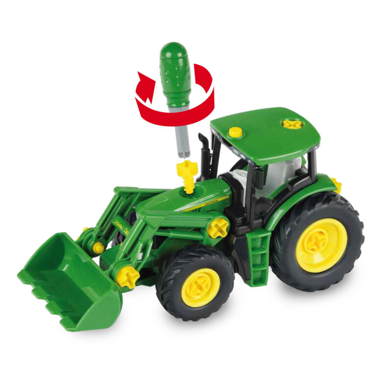 John Deere 6215R Traktor mit Frontlader zum Bauen und Spielen 1:24 - Theo Klein 3977 – Bild 3