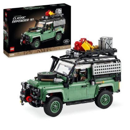 Klassischer Land Rover Defender 90 2336 Teile 34cm - LEGO® Icons 10317 seltenes Set