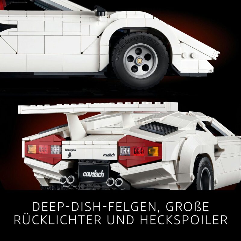Lamborghini Countach 5000 Quattrovalvole 1506 Teile 34cm - LEGO® Icons 10337 seltenes Set – Bild 2