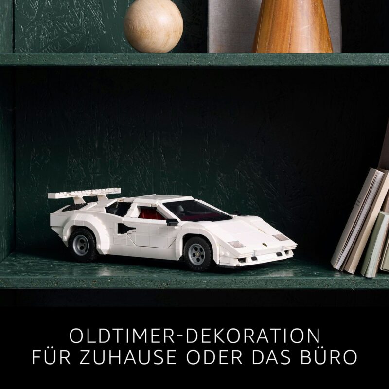Lamborghini Countach 5000 Quattrovalvole 1506 Teile 34cm - LEGO® Icons 10337 seltenes Set – Bild 5