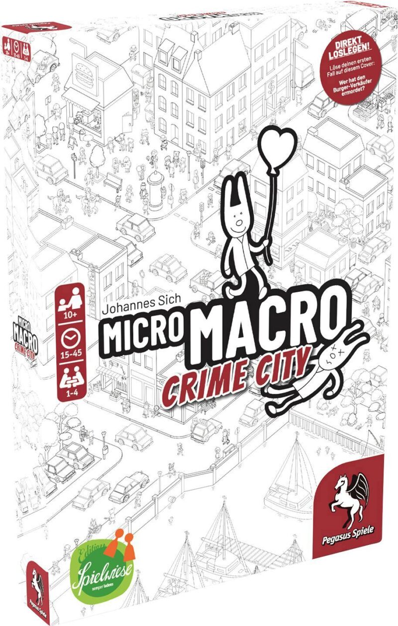MicroMacro: Crime City (Edition Spielwiese) Spiel des Jahres 2021- Pegasus Spiele 59060G – Bild 3
