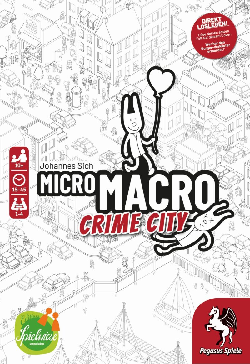 MicroMacro: Crime City (Edition Spielwiese) Spiel des Jahres 2021- Pegasus Spiele 59060G