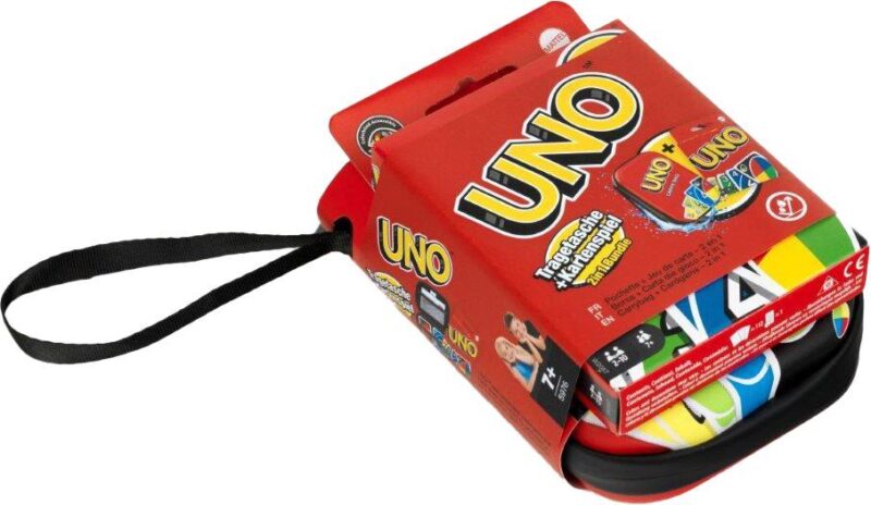 Original Uno Kartenspiel Mattel Games + Carry Bag -  Mattel / Theo Klein 5976 – Bild 2