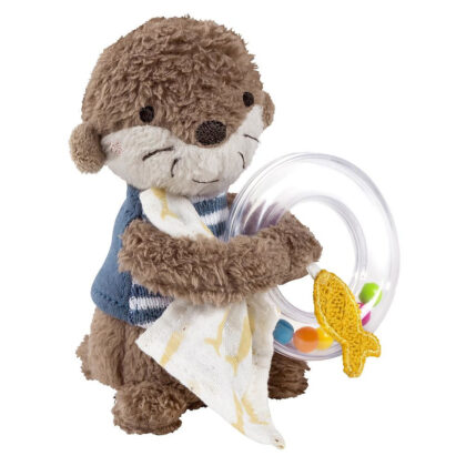 Rasselring Otter Theo Motorik-Spielzeug mit Rassel 14cm - fehn 047080