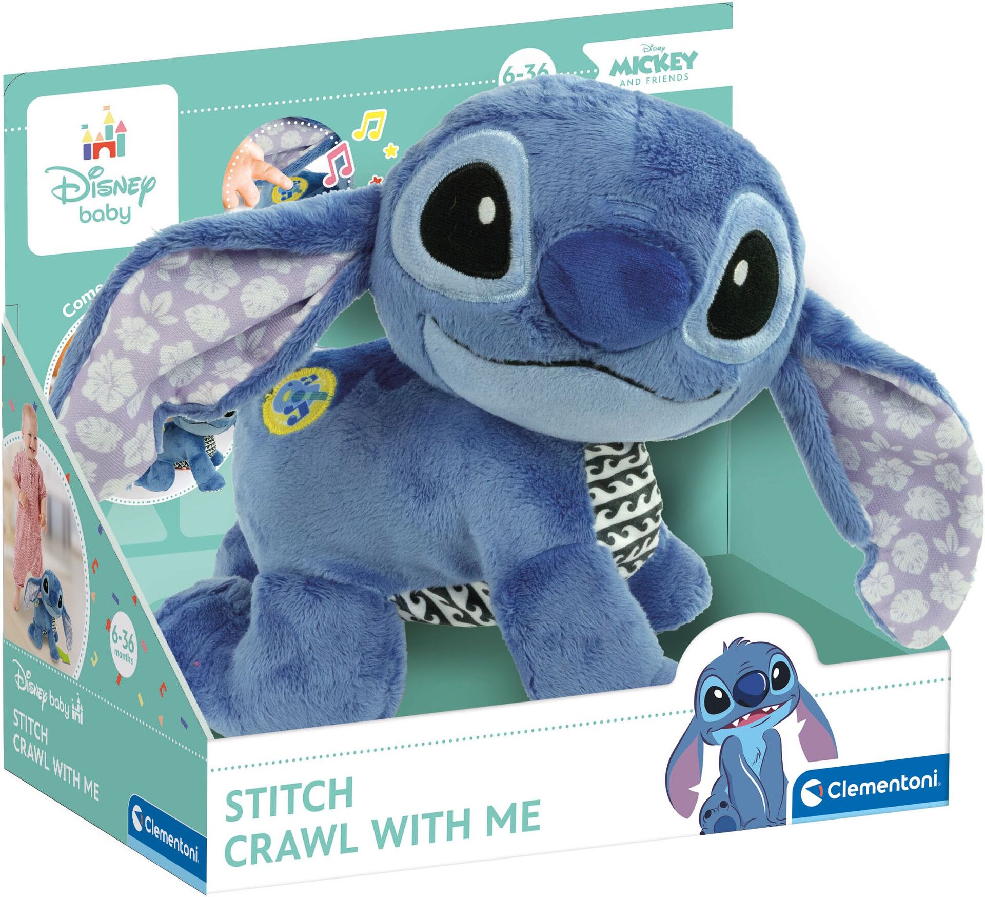 Stitch Krabbel mit mir - Clementoni 17537