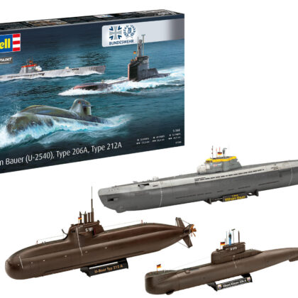 70 Jahre Bundeswehr: U-Boote Wilhelm Bauer, Type 206A & Class2  - Revell 05186