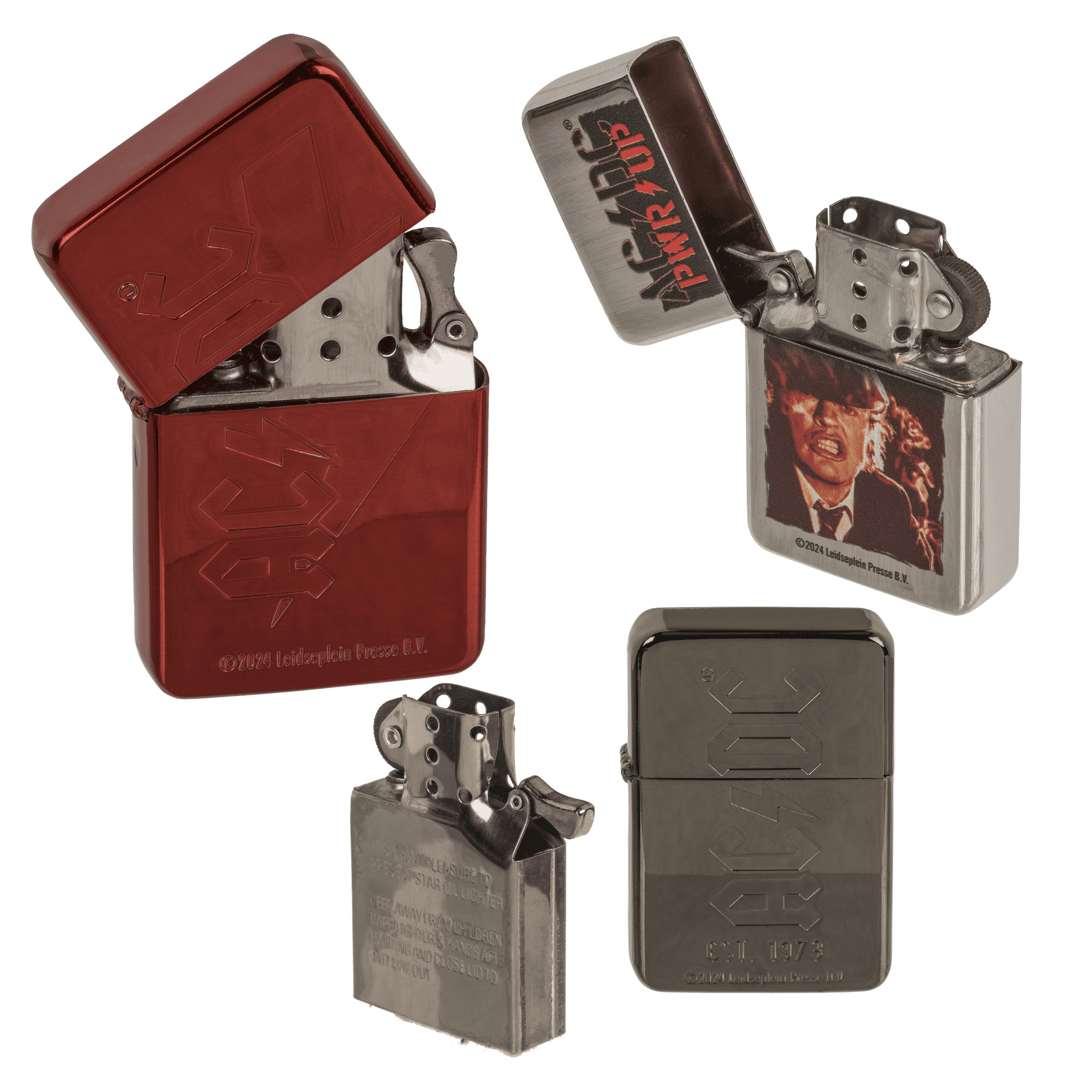 AC/DC Feuerzeug mit Einsatz Sturmfeuerzeug Benzinfeuerzeug