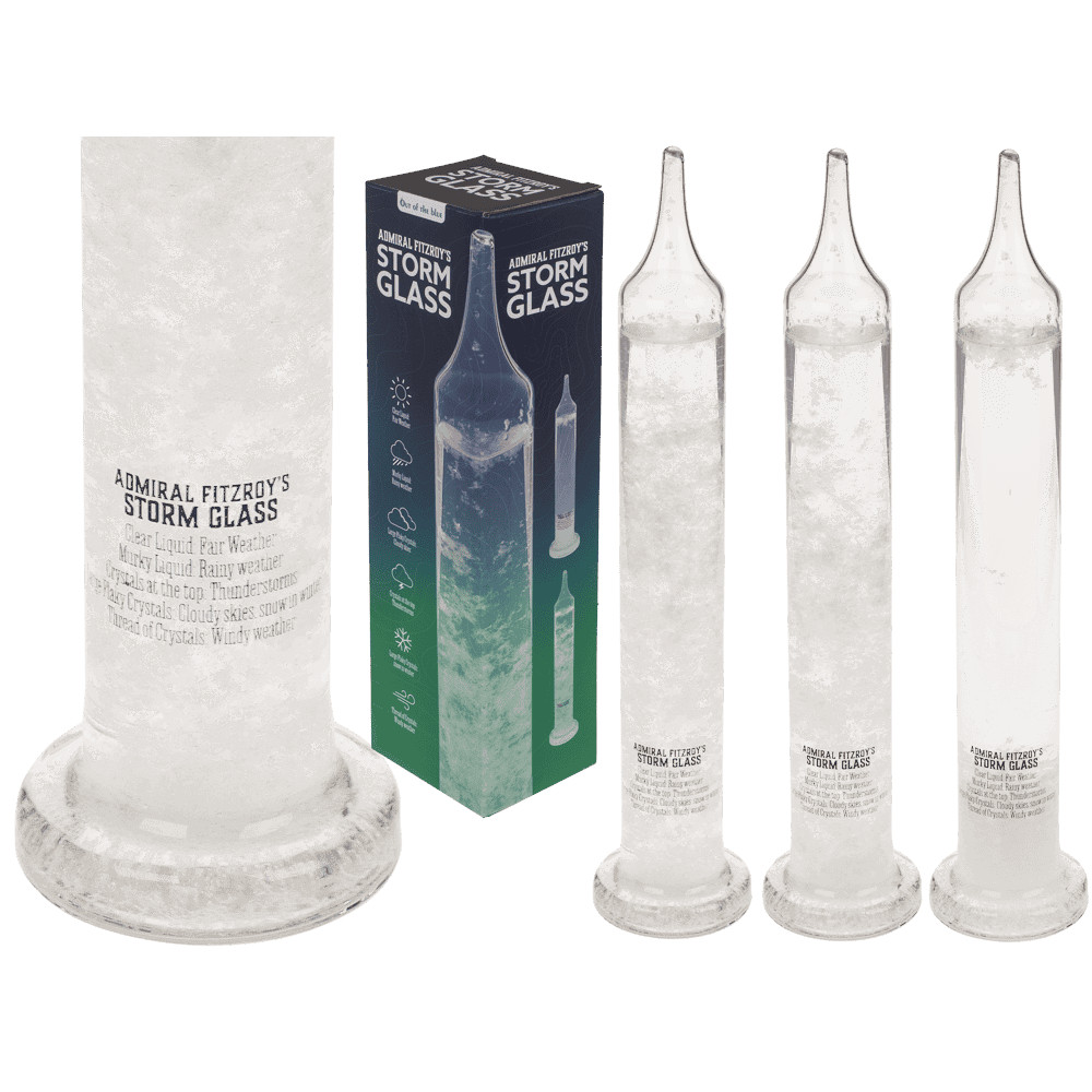 Admiral Fitzroy storm glass Barometer klassisches Sturmglas 6 x 28 cm – Bild 3