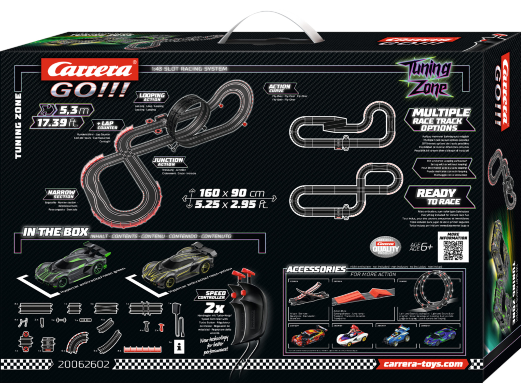 Carrera Go Starter Set Tuning Zone 5,3 Meter mit Looping & Steilkurve - 20062602 – Bild 3