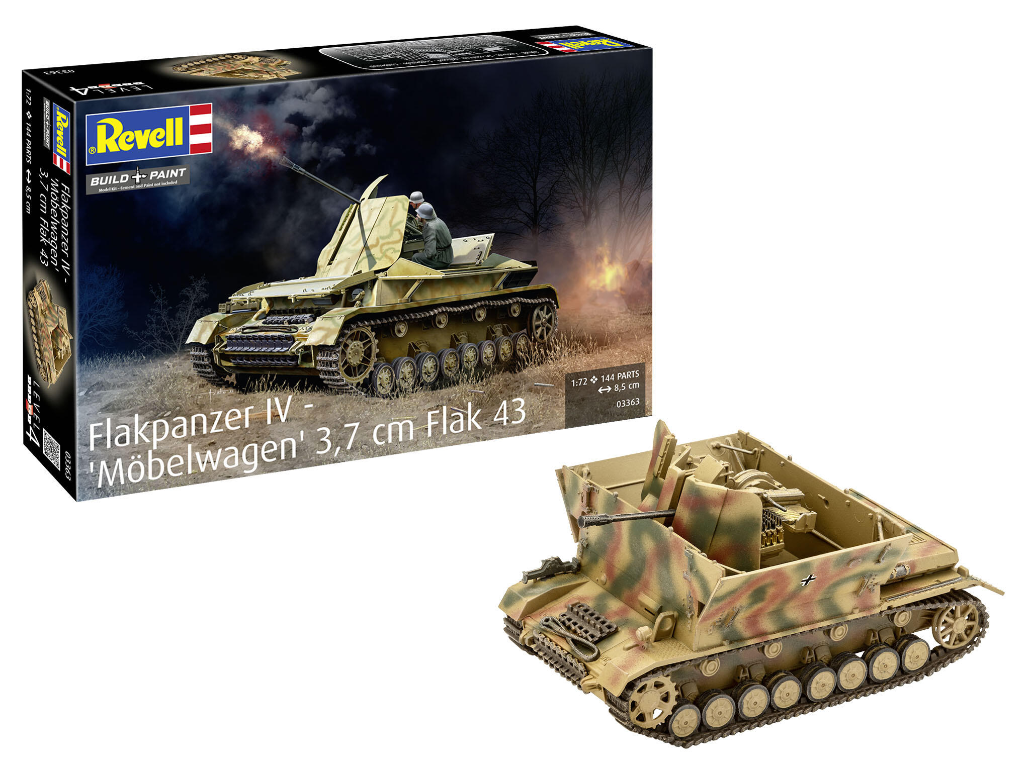 Flakpanzer IV M belwagen 3 7 Cm Flak 43 Panzer Modell Bausatz 1 72 