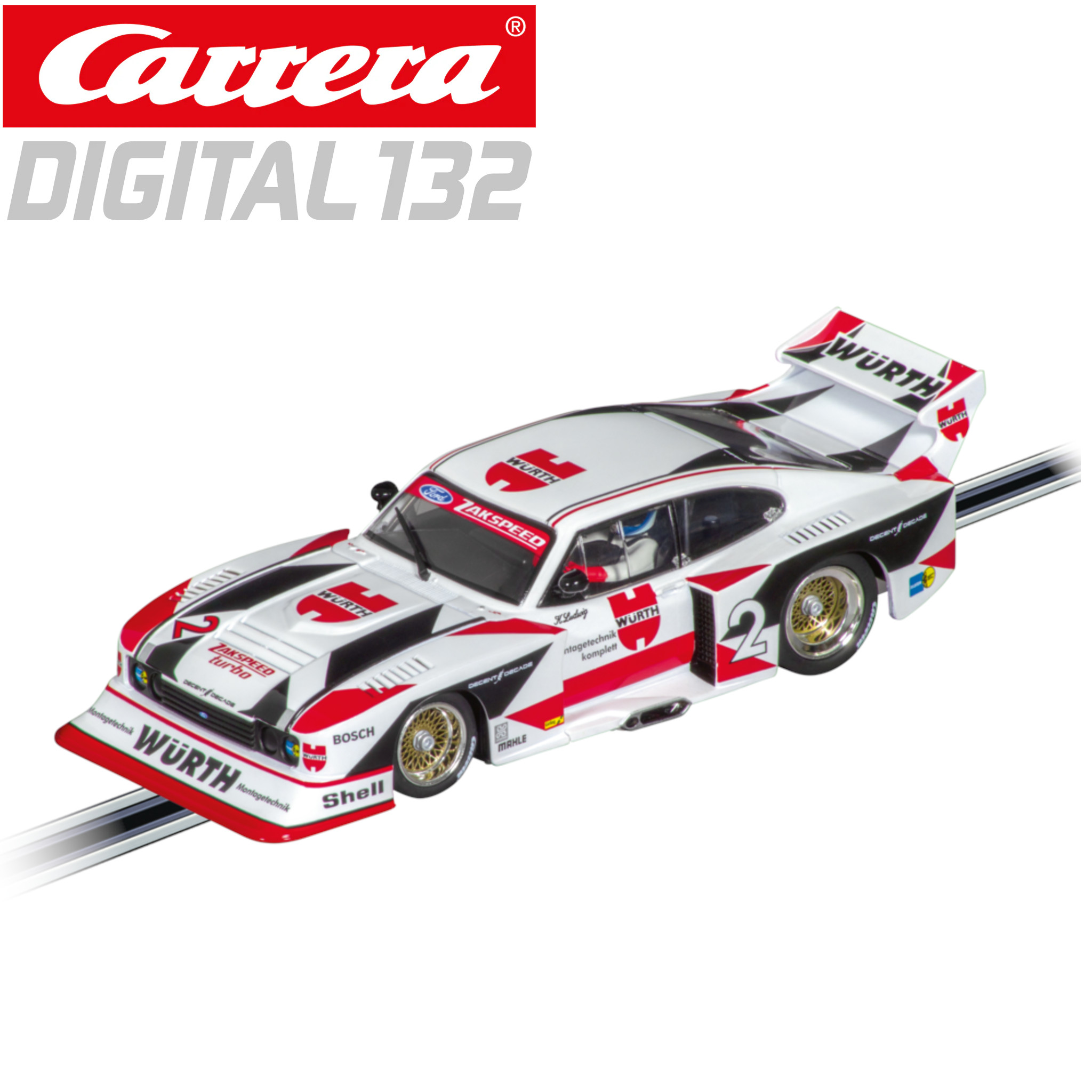 Ford Capri Zakspeed Turbo "Würth-Zakspeed-Team, No.2" - Carrera Digital 132 20031042