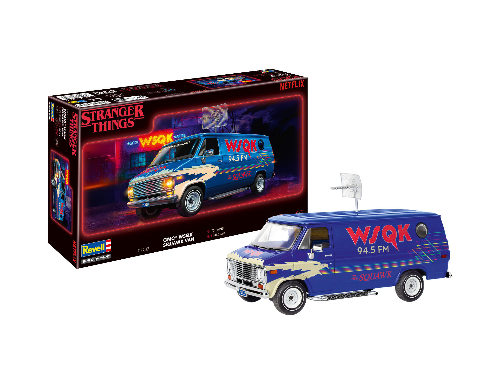 GMC® WSQK Squawk Van "Stranger Things" 1:24 / 1:25 Modellbausatz - Revell 07732