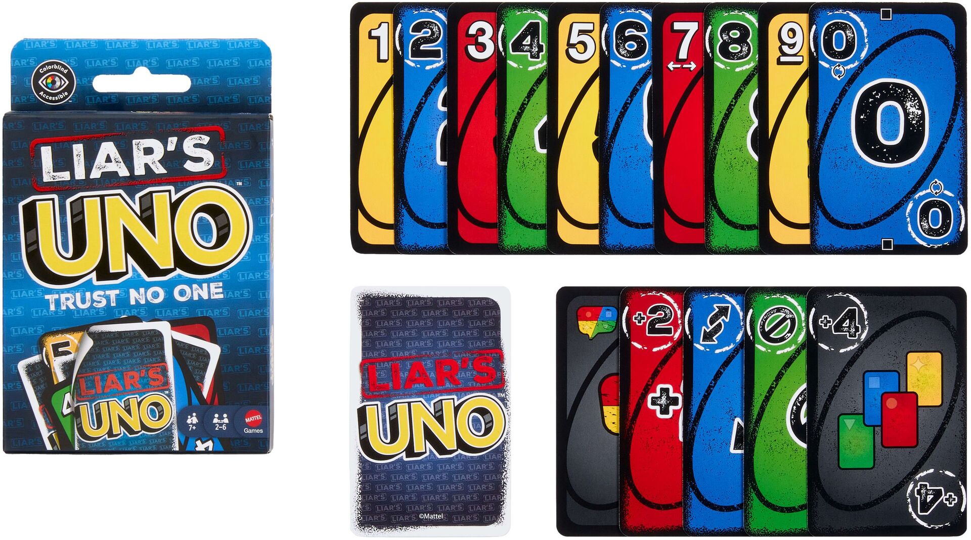 LIAR'S UNO Kartenspiel für Kinder & Erwachsene - Mattel JLH43