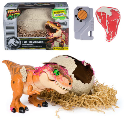 Primal Hatch Jurassic World Dino-Ei schlüpft T-Rex interaktiv - Spin Master 6072462