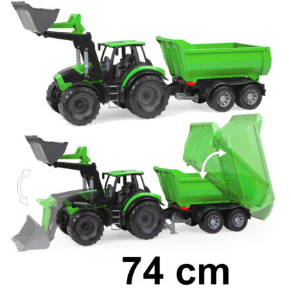 Traktor Deutz-Fahr Agrotron 7250 TTV + Anhänger ca 74 cm - Lena Worxx 4617