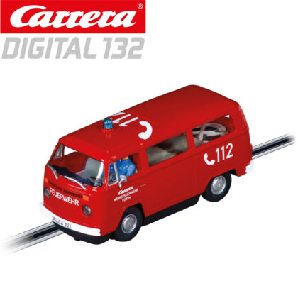 VW Bus T2b Feuerwehr mit Blaulicht Bulli - Carrera Digital 132 20032083