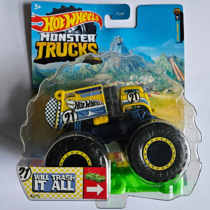 Hot Wheels Monster Trucks 1:64 Crash Legends 08/11 42/75 - Mattel FYJ44 - HHGG7