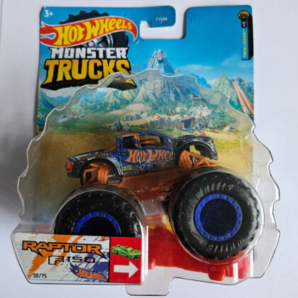 Hot Wheels Monster Trucks 1:64 Ford F150 Raptor 38/75 Crash Legends 07/11 - Mattel FYJ44 - HCP43