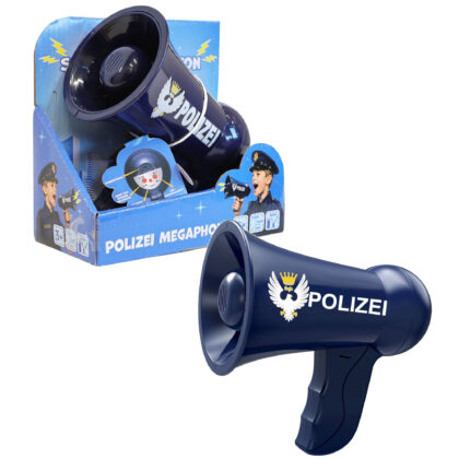 Megafon Polizei mit Sound und echter Sprechfunktion