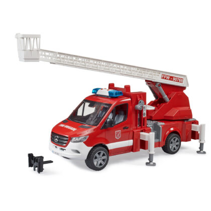 Mercedes Benz Sprinter Feuerwehr Leiterwagen mit Licht & Sound 1:16 - Bruder 02673