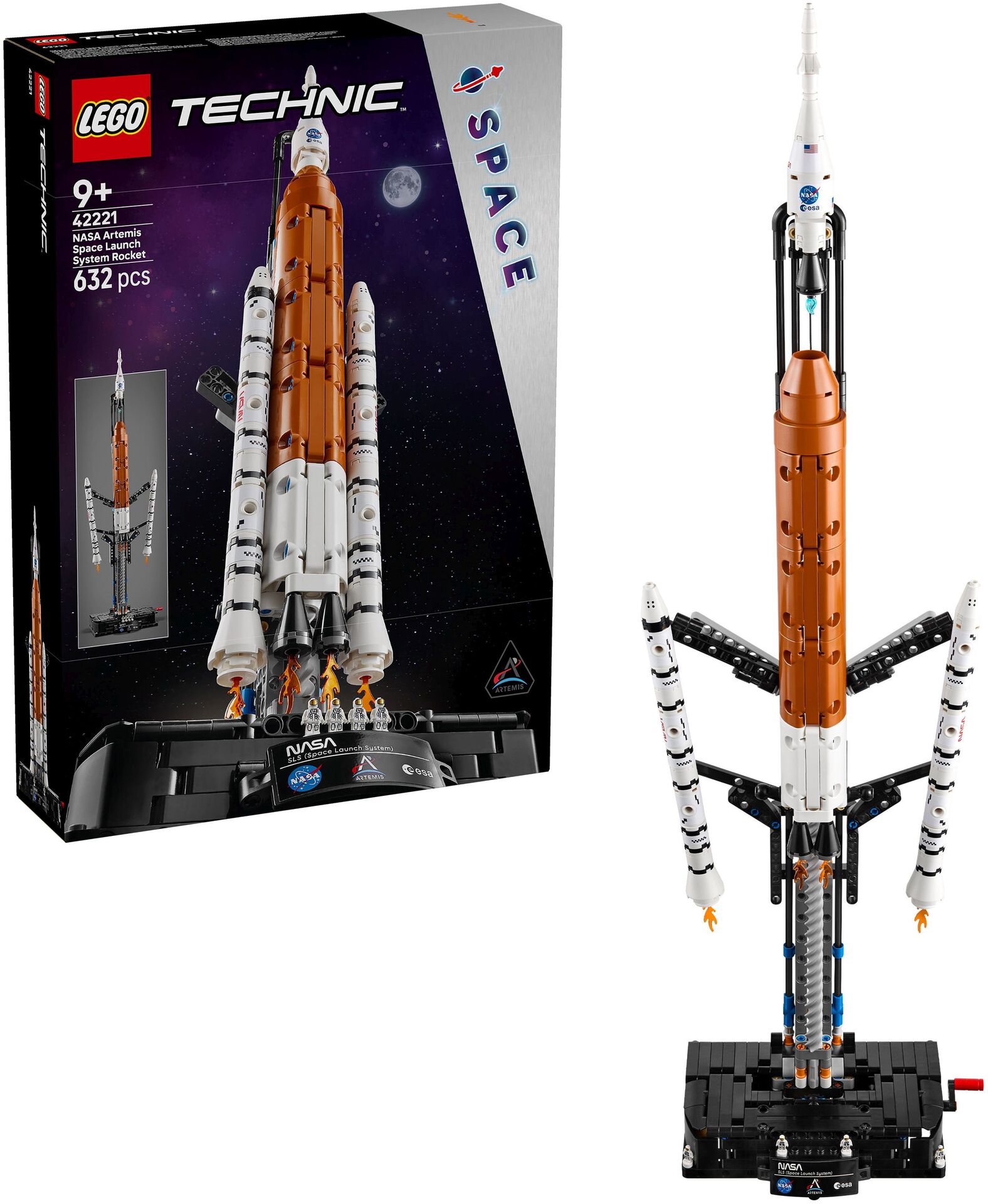 NASA Artemis SLS-Schwerlastraket 70 cm 632 Teile - LEGO® Technic™ Space 42221
