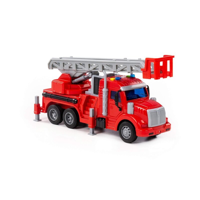 Feuerwehr Drehleiter 30 cm mit Licht & Sound - Polesie Fire Truck Profi V2